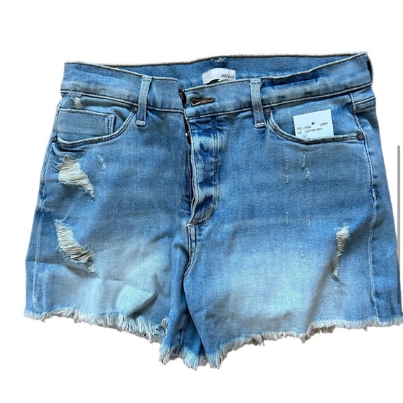 Edyson Delon Denim High Rise Short in Light Park Wash NWT - Picture 6 of 16